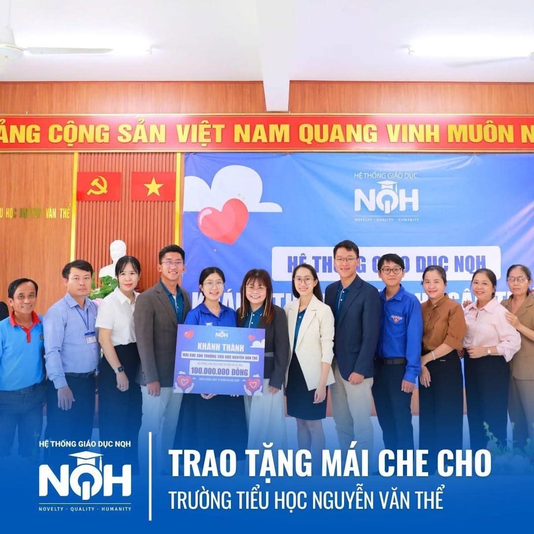 Hệ thống Giáo dục NQH Đại học Sư phạm TP.HCM mái che sân trường - NQH English 1