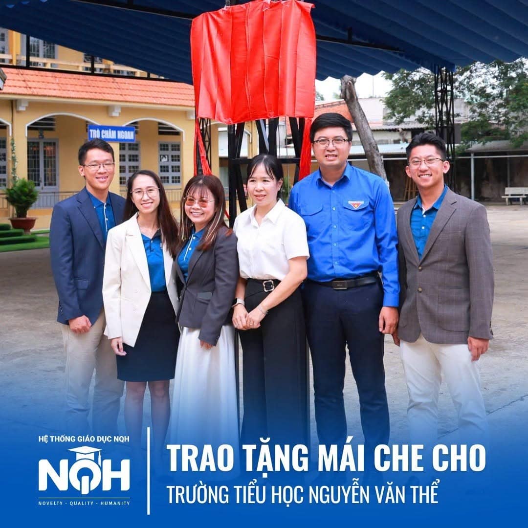 Hệ thống Giáo dục NQH Đại học Sư phạm TP.HCM mái che sân trường - NQH English 2